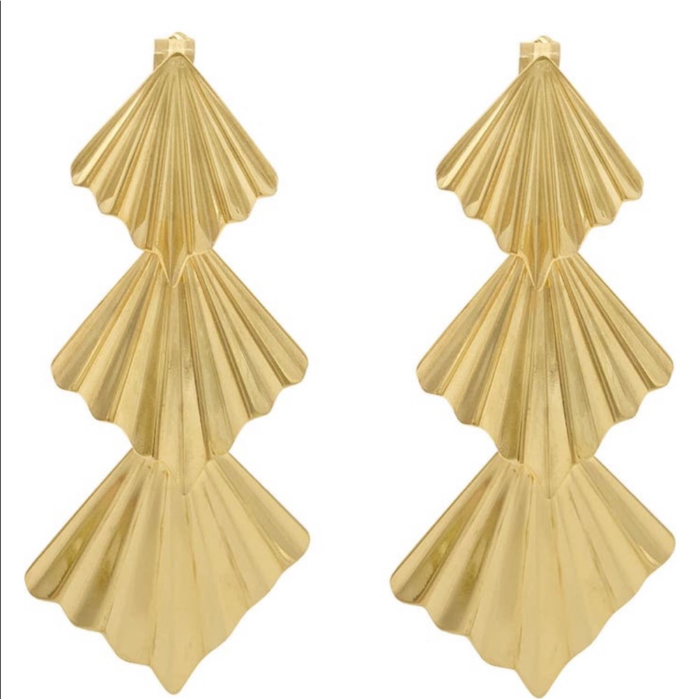 Brand New Adornia Fan Drop Earrings